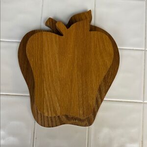 Wooden Apple-Shaped Quilt Holder